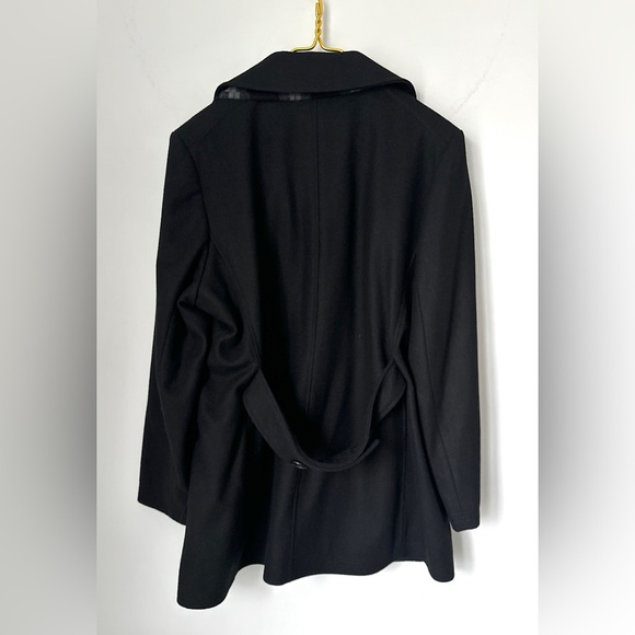 NWT Forecaster of Boston Black Wool Blend Pea Coat Women’s Petite XL PXL $220 - Picture 3 of 7